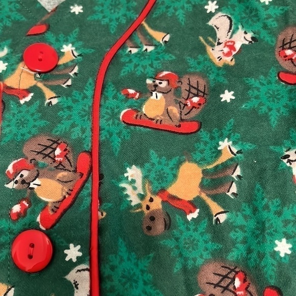 Nwot Kids 100% Cotton Flannel Two Piece Pyjama Set Size 4 - Picture 2 of 6